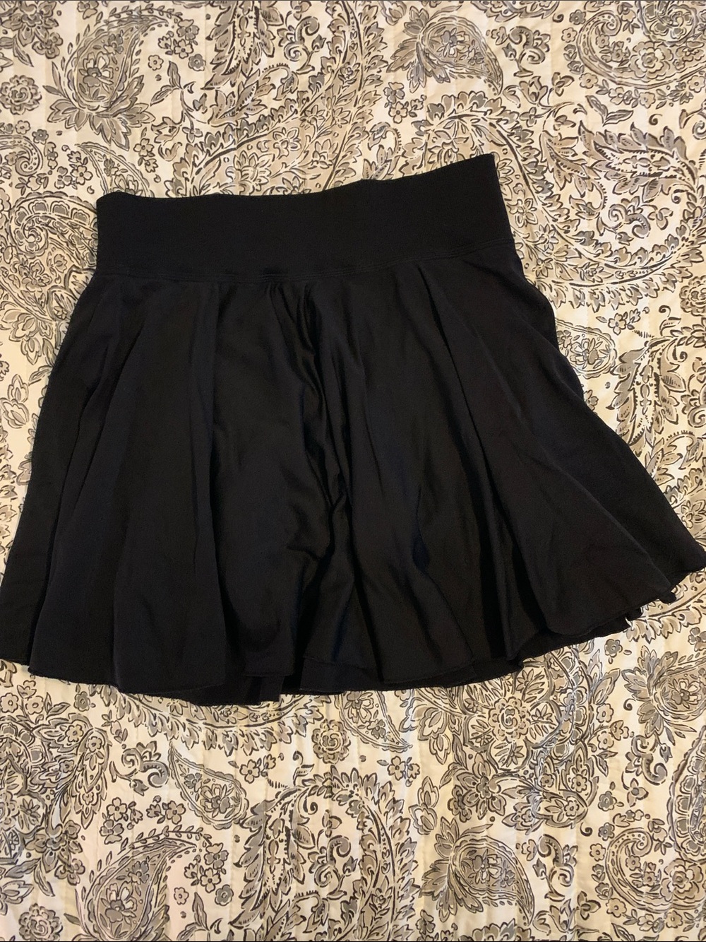 Black Women's Pleated Skater Skort